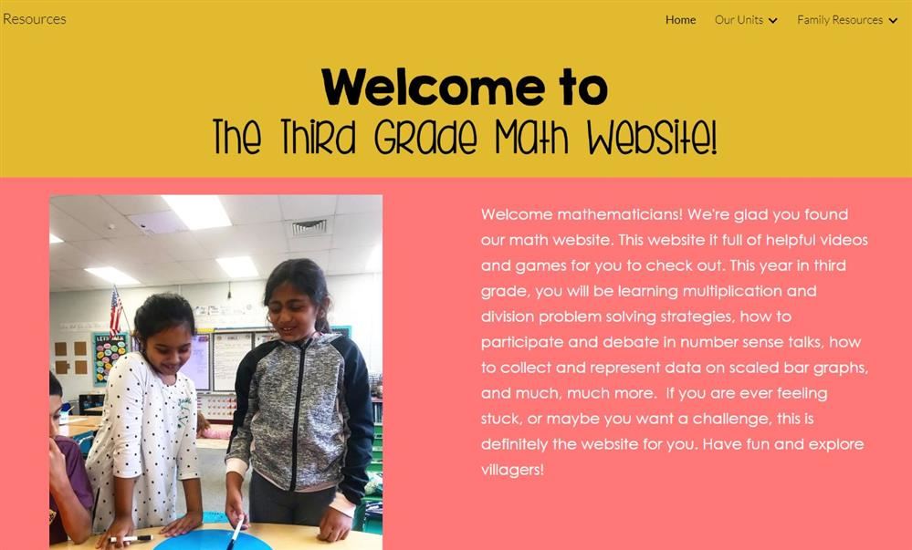 3rd Grade Math Site
